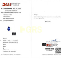 71.74 Ct. Blue Sapphire and Natural Diamond Pave Necklace, 18K White Gold Scan Report