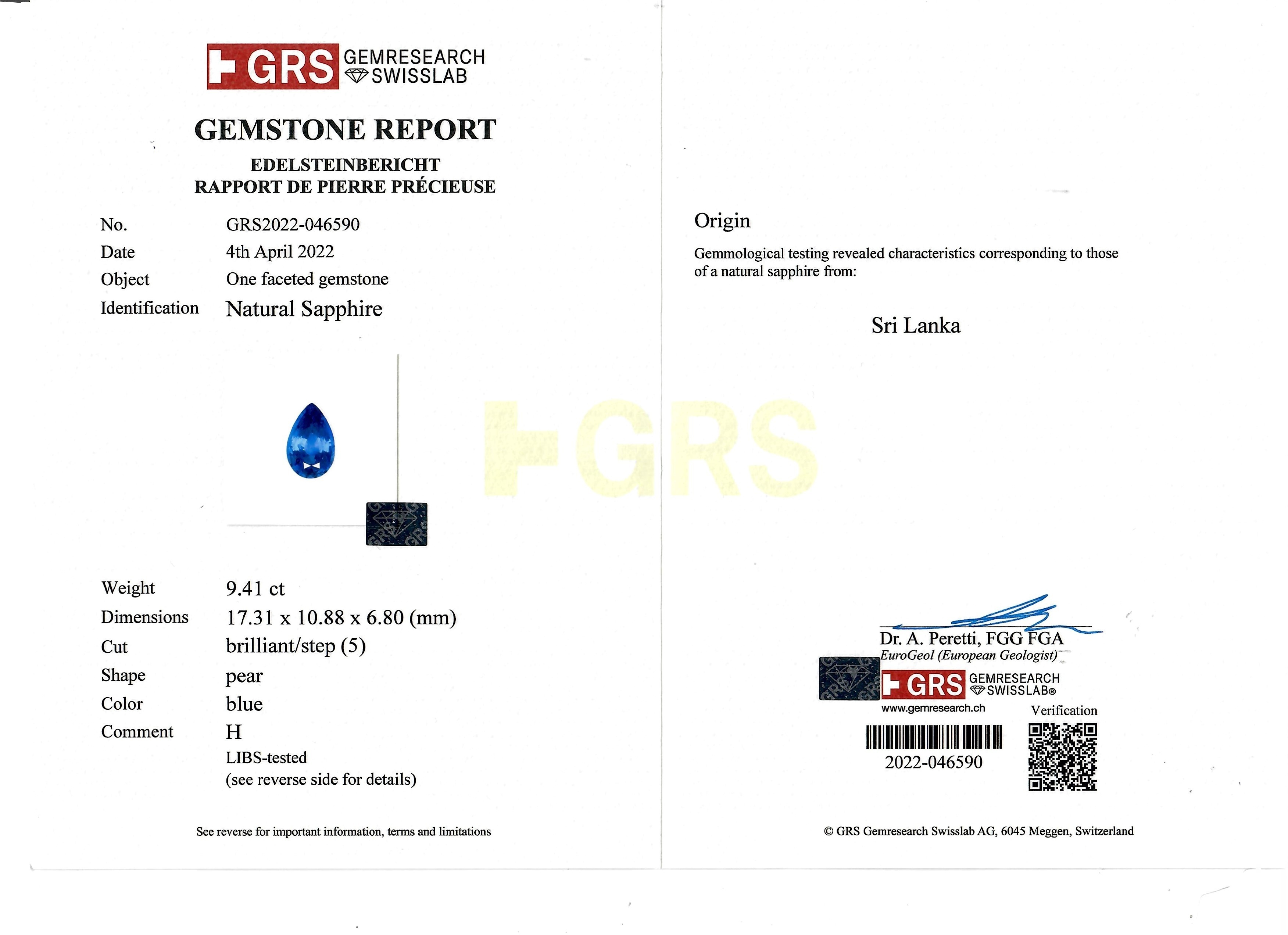 71.74 Ct. Blue Sapphire and Natural Diamond Pave Necklace, 18K White Gold