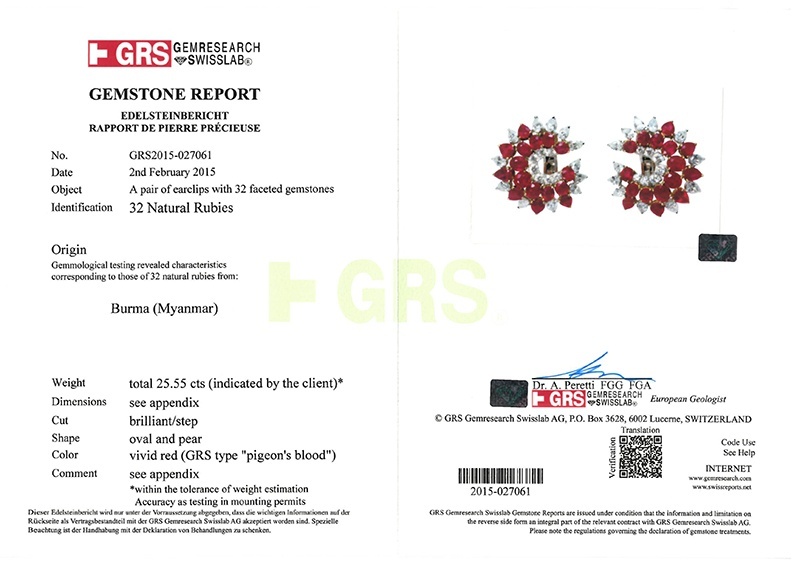 113.95 Ct. Ruby and Natural Diamond Accent Stones Necklace, Platinum & 18K Yellow