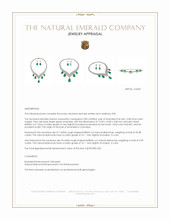 66.39 Ct.Tw.Total Carat Weight Emerald and Natural Diamond Pave Necklace, Platinum 950 Appraisal