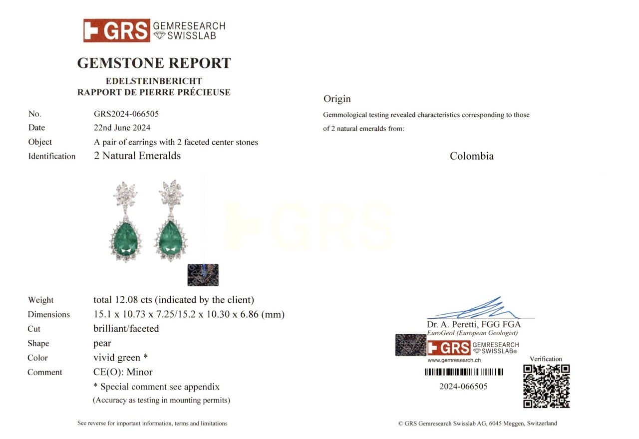 66.39 Ct. Emerald and Natural Diamond Pave Necklace, Platinum 950