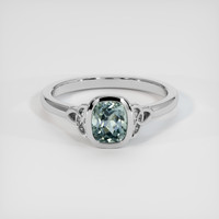 1.03 Ct. Sapphire Bezel Ring, Platinum 950 Image