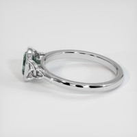1.03 Ct. Bluish Green Sapphire Bezel Ring, Platinum 950 Image