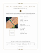5.23 Ct.Tw. Emerald Tennis/Line Bracelet, 14K Yellow Gold Scan Report