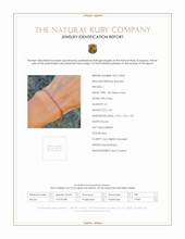 1.87 Ct.Tw. Ruby Tennis/Line Bracelet, 14K Yellow Gold Scan Report