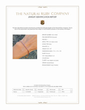 1.87 Ct.Tw.Total Carat Weight Ruby Tennis/Line Bracelet, 14K Yellow Gold Scan Report