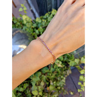 1.87 Ct.Tw. Ruby Tennis/Line Bracelet, 14K Yellow Gold Life Style