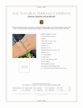 1.98 Ct.Tw. Emerald Natural Diamond Tennis/Line Bracelet, 14K Yellow Gold Scan Report