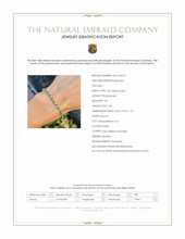 1.98 Ct.Tw.Total Carat Weight Emerald and Natural Diamond Tennis/Line Bracelet, 14K Yellow Gold Scan Report