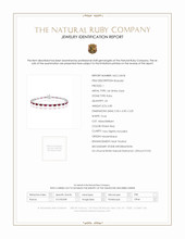 6.80 Ct.Tw. Ruby Natural Diamond Tennis/Line Bracelet, 14K White Gold Scan Report