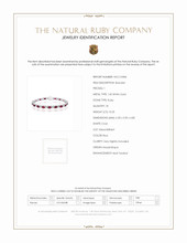 10.25 Ct.Tw. Ruby Natural Diamond Tennis/Line Bracelet, 14K White Gold Scan Report