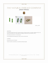 2.25 Ct.Tw.Total Carat Weight Emerald Bezel Earrings, 14K Yellow Gold Appraisal