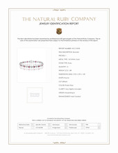 1.88 Ct.Tw. Ruby Natural Diamond Tennis/Line Bracelet, 14K White Gold Scan Report