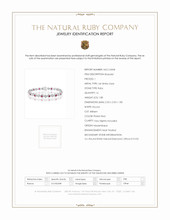 1.88 Ct.Tw. Ruby Natural Diamond Tennis/Line Bracelet, 14K White Gold Scan Report