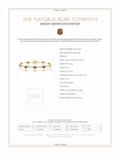 2.84 Ct.Tw. Ruby Natural Diamond Tennis/Line Bracelet, 14K White & Yellow Scan Report