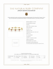 2.84 Ct.Tw. Ruby Natural Diamond Tennis/Line Bracelet, 14K White & Yellow Scan Report