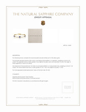 3.01 Ct.Tw. Blue Sapphire and Natural Diamond Tennis/Line Bracelet, 18K Yellow Gold Appraisal