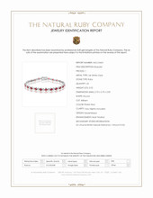 3.52 Ct.Tw. Ruby Natural Diamond Tennis/Line Bracelet, 14K White Gold Scan Report