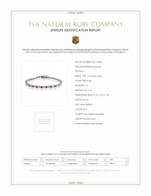 1.76 Ct.Tw. Ruby Natural Diamond Tennis/Line Bracelet, 14K White Gold Scan Report