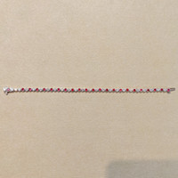 1.76 Ct.Tw. Ruby Natural Diamond Tennis/Line Bracelet, 14K White Gold Image