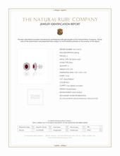 2.06 Ct.Tw. Ruby Natural Diamond Pave Earrings, 18K White Gold Scan Report