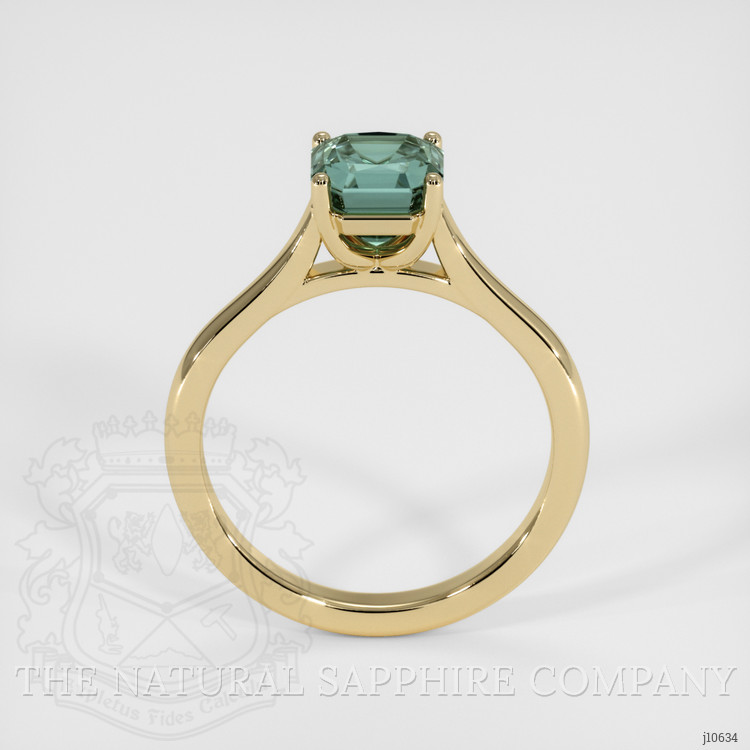 1.75 Ct. Bluish Green Sapphire Solitaire Ring, 14K Yellow Gold