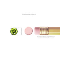 2.00 Ct.Tw. Peridot Studs Earrings, 14K White Gold Image