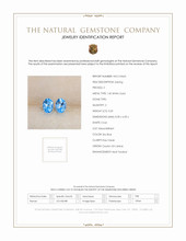 3.20 Ct.Tw.Total Carat Weight Sky Blue Topaz Studs Earrings, 14K White Gold Scan Report