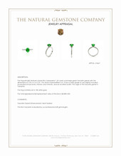 1.45 Ct. Tsavorite Garnet Pave Ring, 18K White Gold Appraisal