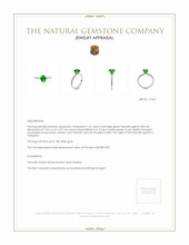 1.45 Ct. Tsavorite Garnet Pave Ring, 18K White Gold Appraisal