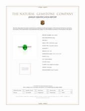1.45 Ct. Tsavorite Garnet Pave Ring, 18K White Gold Scan Report