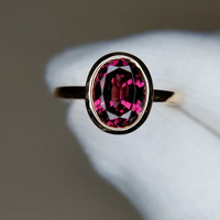 Rhodolite Garnet 14K Rose Gold ring