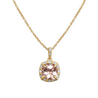 1.15 Ct. Morganite 14K Rose Gold pendant