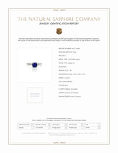 1.38 Ct. Blue Sapphire Solitaire Ring, 14K White Gold Scan Report