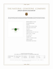0.70 Ct. Tsavorite Garnet Solitaire Ring, 14K Yellow & White Scan Report
