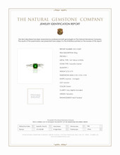0.70 Ct. Tsavorite Garnet Solitaire Ring, 14K Yellow & White Scan Report