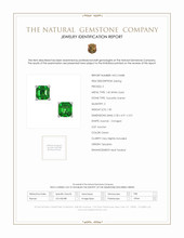 1.30 Ct.Tw.Total Carat Weight Tsavorite Garnet Studs Earrings, 14K White Gold Scan Report
