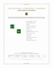 1.30 Ct.Tw.Total Carat Weight Tsavorite Garnet Studs Earrings, 14K White Gold Scan Report