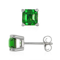 1.30 Ct.Tw. Tsavorite Garnet Studs Earrings, 14K White Gold Image