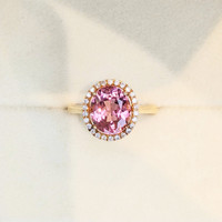 Tourmaline 18K Rose Gold ring