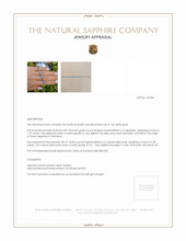 7.19 Ct.Tw. Bluish Green Sapphire and Natural Diamond Tennis/Line Bracelet, 14K White Gold Appraisal