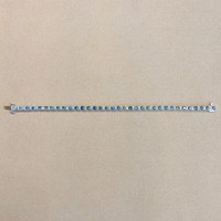 7.19 Ct.Tw. Bluish Green Sapphire and Natural Diamond Tennis/Line Bracelet, 14K White Gold Image