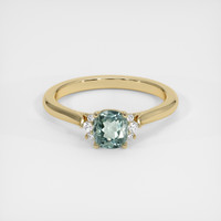 0.70 Ct. Sapphire 18K Yellow Gold ring