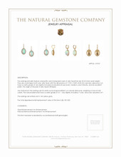 20.23 Ct.Tw.Total Carat Weight Opal Natural Diamond Halo Earrings, 14K Yellow Gold Appraisal