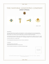 1.74 Ct. Opal Natural Diamond Antique Style Ring, 14K Yellow Gold Appraisal