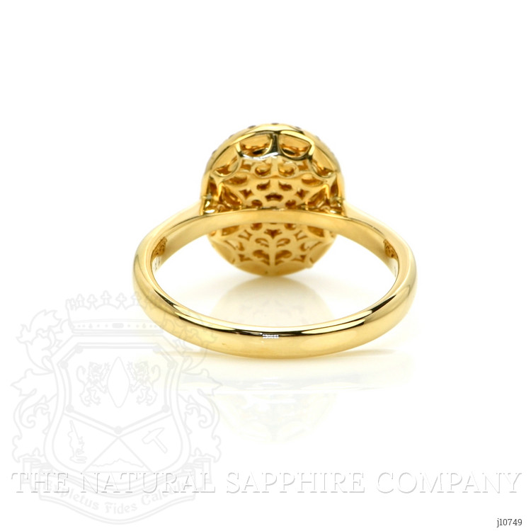 1.74 Ct. Opal Natural Diamond Antique Style Ring, 14K Yellow Gold