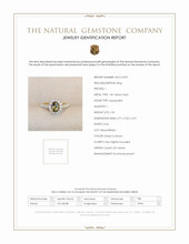 1.05 Ct. Alexandrite Natural Diamond Antique Style Ring, 14K Yellow Gold Scan Report