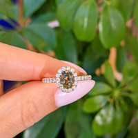 1.05 Ct. Alexandrite Natural Diamond Antique Style Ring, 14K Yellow Gold Life Style