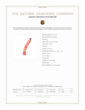 65.56 Ct. Pink Coral Antique Style Pendant, 14K Yellow Gold Scan Report