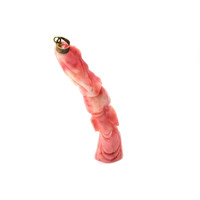 65.56 Ct. Pink Coral Antique Style Pendant, 14K Yellow Gold Image